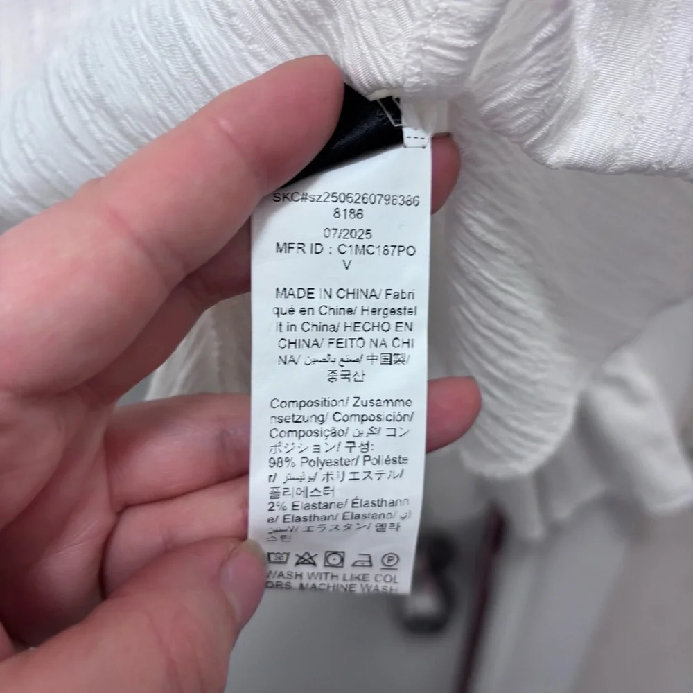 SHEIN White Lace Detail Blouse - Picture 6 of 6